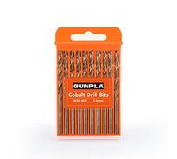 Gunpla Set Punte Trapano Professionali in Cobalto M35 HSS-CO 10 Pezzi 5mm per Metallo, Acciaio inossidabile, Alluminio, Legno, Ferro, Accessorio per Trapani