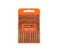 Gunpla Set Punte Trapano Professionali in Cobalto M35 HSS-CO 10 Pezzi 6.5mm per Metallo, Acciaio inossidabile, Alluminio, Legno, Ferro, Accessorio per Trapani