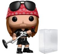 Guns N' Roses - Axl Rose Funko Pop! Rocks Vinyl Figure (Bundled con custodia protettiva compatibile Pop Box), multicolore, 9,5 cm