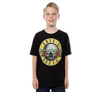 Guns N Roses Bambini e ragazzi Bullet Logo Maglietta 5-6 Years Nero
