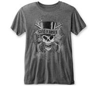 Guns N' Roses Faded Skull ufficiale Uomo maglietta unisex