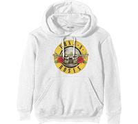 Guns N Roses - Guns N' Roses Felpa con Cappuccio Classic Band Logo Nuovo Ufficiale Unisex Size M