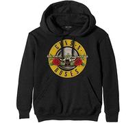 Guns N' Roses Felpa con cappuccio Classic Logo Nero XL Unisex