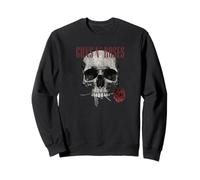 Guns 'n' Roses Hard Rock Band Flower Skull by Rock Off Felpa