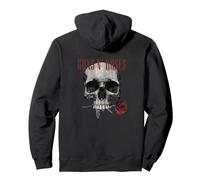 Guns 'n' Roses Hard Rock Band Flower Skull by Rock Off Felpa con Cappuccio
