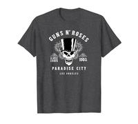 Guns 'n' Roses Hard Rock Band Whiskey Label by Rock off Maglietta, Uomo, Grigio Scuro, 5XL