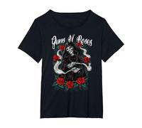 Guns N' Roses - Mietitore Ufficiale di Rose Maglietta, Donna Plus-Size, Nero, 2X