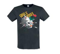 Amplified Guns N Roses Needle Skull T-shirt Carbone L