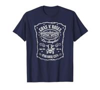Guns 'N' Roses Paradise City Vintage Rock Band Etichetta Maglietta
