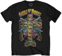 Guns N' Roses: Rock Off - Skull Cross 80s (T-Shirt Unisex Tg. XL) -