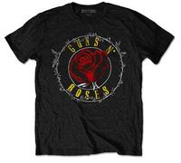 Guns N' Roses Rose Circle Paradise City ufficiale Uomo maglietta unisex