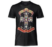 Guns N' Roses, T Shirt Ufficiale Appetite for Destruction. Maglietta Rock. Maglia Unisex in Cotone. vestibilità Regular per Adulto e Ragazzo XXL