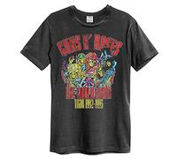 Guns N' Roses T Shirt Use Your Illusion Tour Band Logo Ufficiale Unisex Charcoal