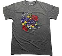 Guns N Roses T Shirt Welcome to The Jungle Diamante Official Grey, XL Unisex-Adulto
