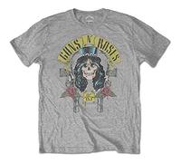 Guns N' Roses Uomo Slash '85 T-Shirt Not Applicable, Grigio (Grey Grey), Small