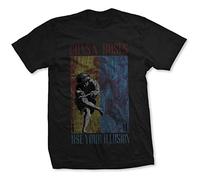 Guns n Roses Use Your Illusion Slash Axl Rose Ufficiale Uomo Maglietta Unisex