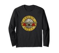 Guns N' Roses Vintage Bullet Logo Hard Rock Music Band Maglia a Manica