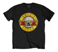 Guns N' Roses T Shirt Classic Band Logo Nuovo Ufficiale Unisex Nero Size M
