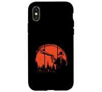 Gunslinger sotto un Crimson Sun Wild West Cowboy Custodia per iPhone X/XS