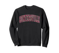 Guntersville Alabama Souvenir College Style Red Text Felpa