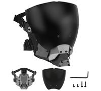 Gunyoo Cyberpunk Airsoft Mask, Comandante tattico Cosplay protettivo Anti Fog Maschera traspirante per Film Props Halloween Party Attività all'aperto