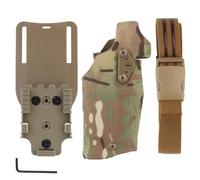 Gunyoo Fondina Drop Leg Piattaforma compatibile con X300/X300U Luci Fondina a sgancio rapido QLS Adattatore di montaggio rapido Fondina tattica Drop Leg Militare Caccia Accessori Airsoft (MC)
