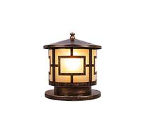 GUOCC luce da lettura vintage Moderna personalità Palla di vetro Palla Comodino Light E27 Nordic Creative Round Metal Lantern Lanterna Stanza di studio Reading Desk Lamp Bedroom Office Office Decor De