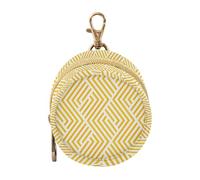 GuoChe Astratto Giallo Angular Pattern Lines Rombi Neonato Ragazza Viaggio Ciuccio Holder con Cerniera e Clip Portamonete Cambiare Titolare, Tutto Storage Pouch