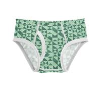 GuoChe Biancheria intima per bambini, comoda biancheria intima traspirante 2T, Alberi Di Natale Verde Chiaro Astratto Forme, 8 anni