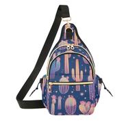 GuoChe Borsa a tracolla da donna, tracolla regolabile, borsa per fotocamera per adolescenti, per golf, viaggi, Cactus gigante traslucido, One Size