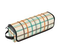 GuoChe Borsa da viaggio piana aperta portatile impermeabile e stampa termoresistente del plaid di colore della stuoia