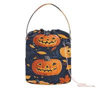 GuoChe Borsa organizer da viaggio senza soluzione di continuità per tutti i santi felice Halloween modello borsa organizer portatile per filati per palline di filato organizzatore di filati