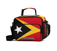 GuoChe Borsa per il pranzo da donna, con bandiera nazionale di Timor-leste con tracolla regolabile