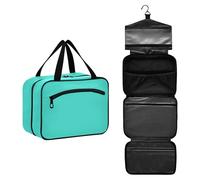 GuoChe Borse da appendere per le donne in viaggio con gancio, borsa organizer per trucco compatta di design per gli elementi essenziali per le donne campeggio bolsa de maquillaje para mujer M