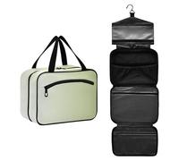 GuoChe Borse da viaggio appese per le donne articoli da toeletta con gancio, borsa da toilette multifunzionale di design per le donne deve bagno bolso viajero para mujer M, Sfumato Blu Ciano, Large