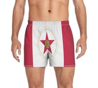 GuoChe Boxer da uomo in cotone elasticizzato tessuto elasticizzato confortevole loungewear idea regalo, Bandiera della città Birmingham, L