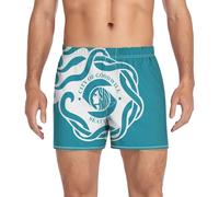 GuoChe Boxer da uomo in cotone elasticizzato tessuto elasticizzato confortevole loungewear idea regalo, Bandiera della città Seattle Washington, L