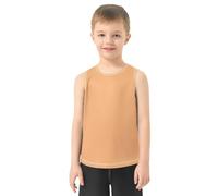 GuoChe Canotte per bambini Gilet senza maniche per bambini | Abbigliamento casual da spiaggia Dry Fit Sandy Brown
