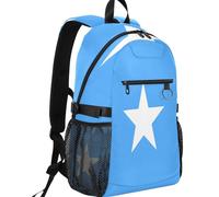 GuoChe Capacità casuale del tessuto 20L del totalizzatore della saia dello zaino con la tasca frontale della chiusura lampo per il, Bandiera nazionale della Somalia, One Size, Zaini multiuso di base