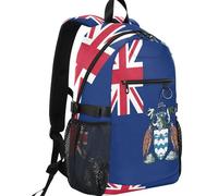 GuoChe Capacità casuale del tessuto 20L del totalizzatore della saia dello zaino con la tasca frontale della chiusura lampo per il, Bandiera dell'Isola dell'Ascensione, One Size, Zaini multiuso di