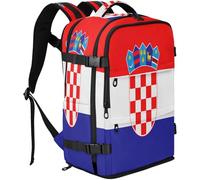 GuoChe Capacità resistente all'acqua 20L dello zaino di viaggio con i multi scomparti per il viaggio di affari, Bandiera nazionale della Croazia, One Size, Zaini multiuso di base