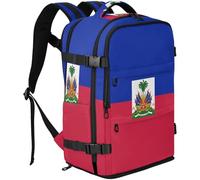 GuoChe Capacità resistente all'acqua 20L dello zaino di viaggio con i multi scomparti per il viaggio di affari, Bandiera nazionale di Haiti, One Size, Zaini multiuso di base