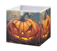 GuoChe Cestini portaoggetti aperti per la casa, pieghevoli, in tessuto, organizer per la stanza dei bambini, con zucca colorata