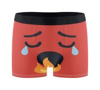 GuoChe Cibo piccante Reazione Look Uomo Boxer Breve Pantaloncini Da Corsa Biancheria Intima per Gli Uomini Mutande Interiores Para Hombres, Aspetto reazione alimentare piccante, X-Large