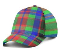 GuoChe Cinghia regolabile in plastica materiale traspirante da baseball | Corona profonda 13 cm per adulti unisex moda di strada per lo shopping Incontri Viaggi Clan scozzese Armstrong Tartan Plaid