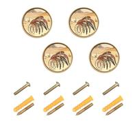 GuoChe Confezione da 4 pomelli per comò cowboy occidentale acchiappasogni indiano copricapo cappelli vasto deserto_4 cassettiera tira per armadio 32 mm