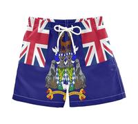 GuoChe Costume da bagno per ragazzi ad asciugatura rapida, da spiaggia, pallavolo, per bambini, per vacanze 2T, bandiera, di, sud, georgia, e, il, sud, sandwich, 12 anni