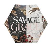 GuoChe Creative Slogan: Savage UV50+ Kids Umbrella Girls 8-10 Under the Sun UV Protection Ombrelli grandi per pioggia Auto Open