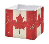 GuoChe Cubo portaoggetti pieghevole per la stanza dei bambini, con bandiera del Canada