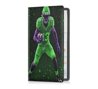 GuoChe Cuoio del PVC Car Document Holder Youth Team Strategy Player | Organizer pieghevole per assicurazione di immatricolazione del veicolo con tasche trasparenti trasparenti per riporre il vano